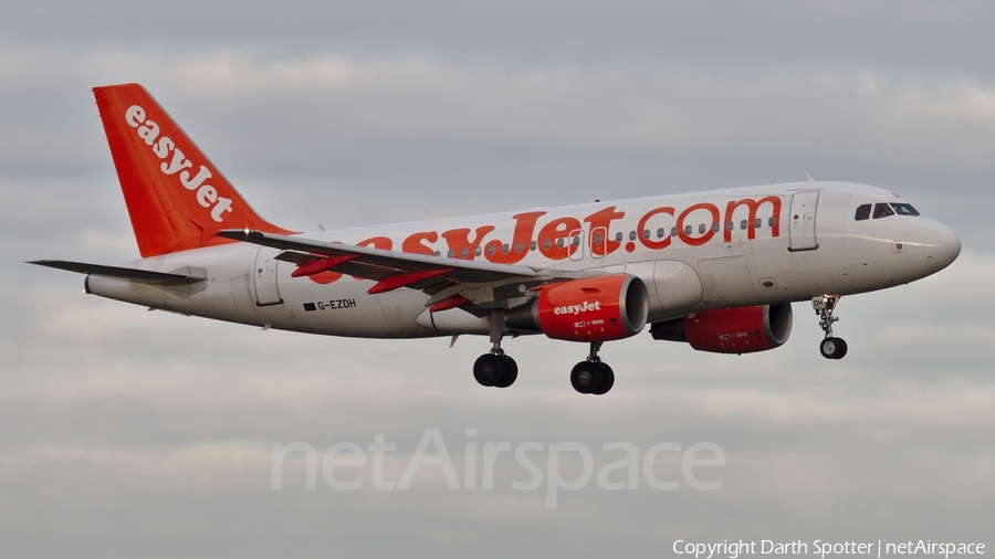 easyJet Airbus A319-111 (G-EZDH) | Photo 234279