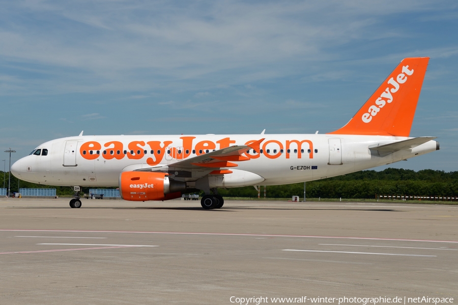 easyJet Airbus A319-111 (G-EZDH) | Photo 422315