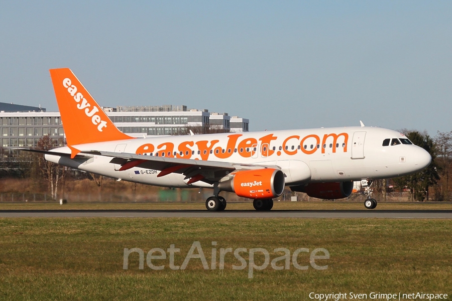 easyJet Airbus A319-111 (G-EZDH) | Photo 73899