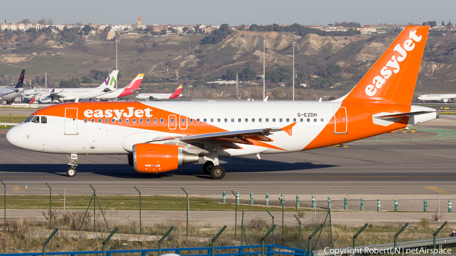 easyJet Airbus A319-111 (G-EZDH) | Photo 595294