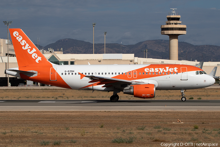 easyJet Airbus A319-111 (G-EZDH) | Photo 530671