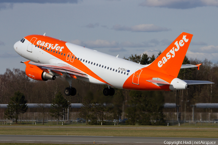 easyJet Airbus A319-111 (G-EZDJ) | Photo 72630