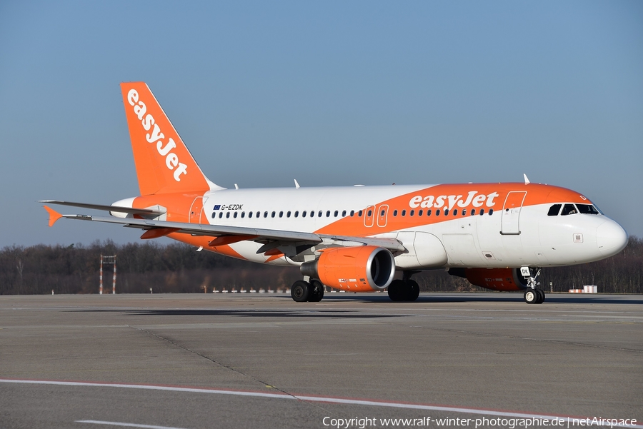 easyJet Airbus A319-111 (G-EZDK) | Photo 440751