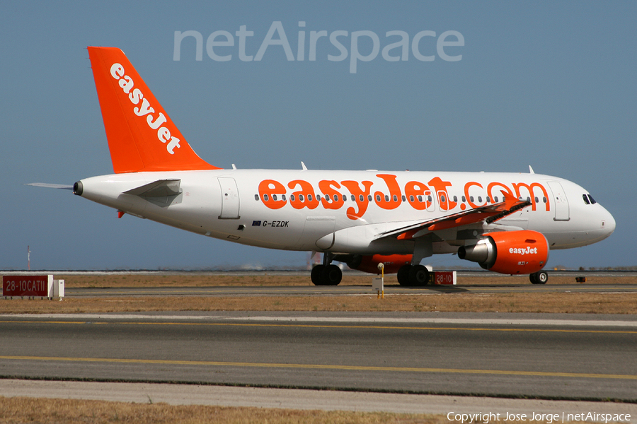 easyJet Airbus A319-111 (G-EZDK) | Photo 479858