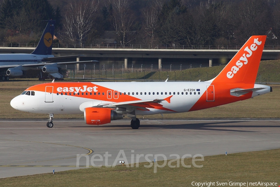 easyJet Airbus A319-111 (G-EZDK) | Photo 67481