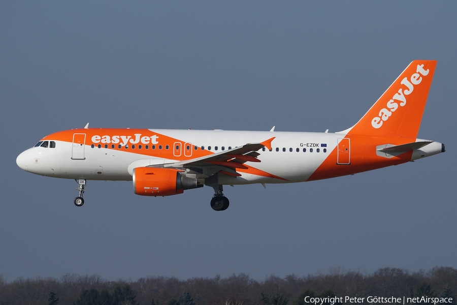 easyJet Airbus A319-111 (G-EZDK) | Photo 67523