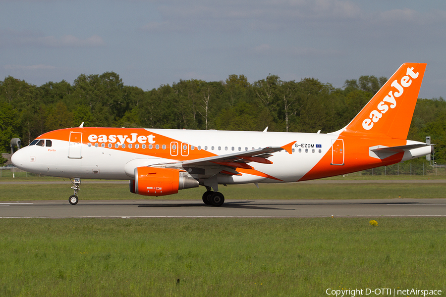 easyJet Airbus A319-111 (G-EZDM) | Photo 494081