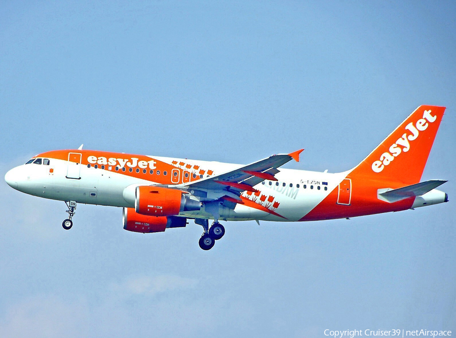 easyJet Airbus A319-111 (G-EZDN) | Photo 246276