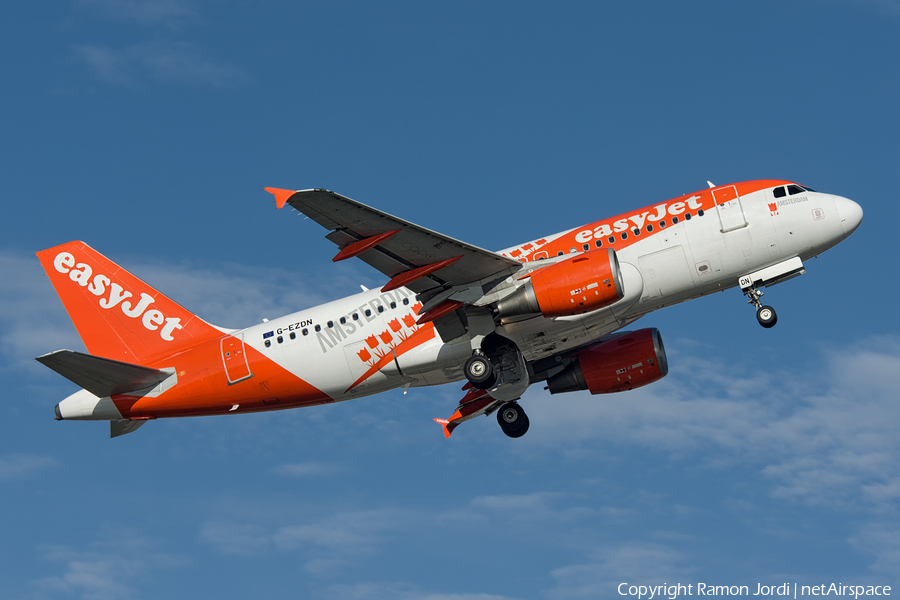 easyJet Airbus A319-111 (G-EZDN) | Photo 143360