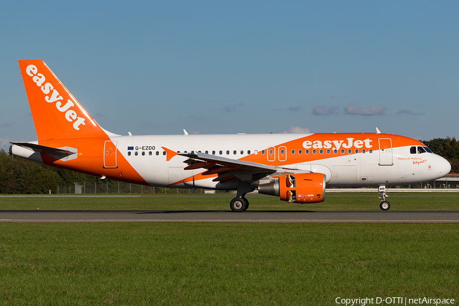 easyJet Airbus A319-111 (G-EZDO) | Photo 190940