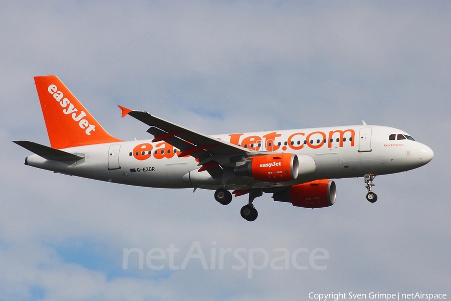 easyJet Airbus A319-111 (G-EZDR) | Photo 51224
