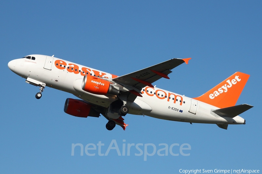 easyJet Airbus A319-111 (G-EZDS) | Photo 29888