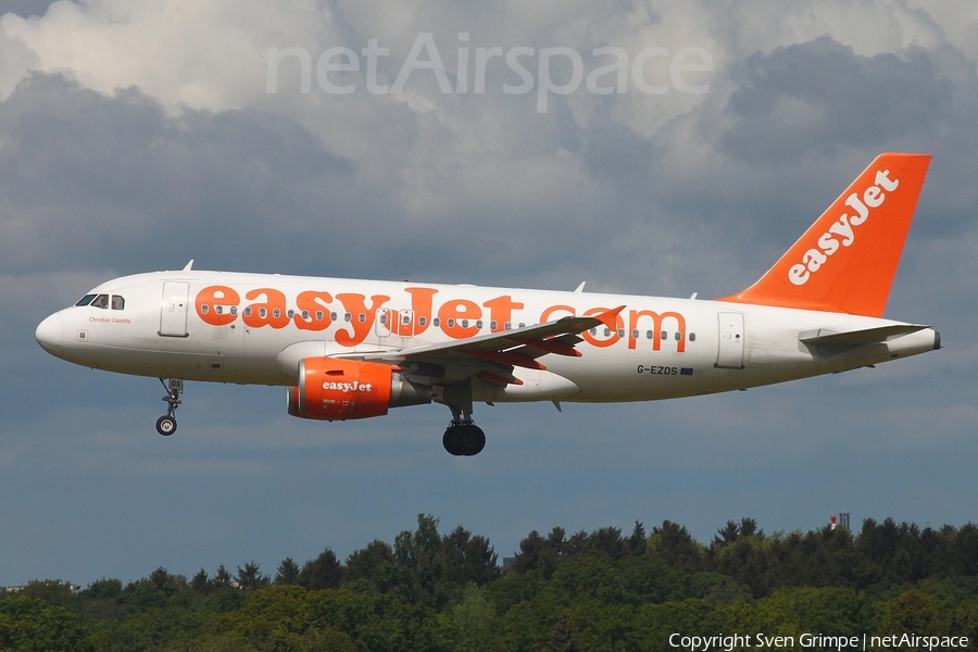 easyJet Airbus A319-111 (G-EZDS) | Photo 78119