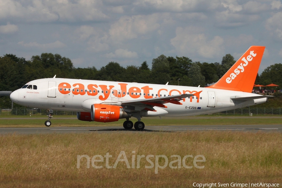 easyJet Airbus A319-111 (G-EZDS) | Photo 79476