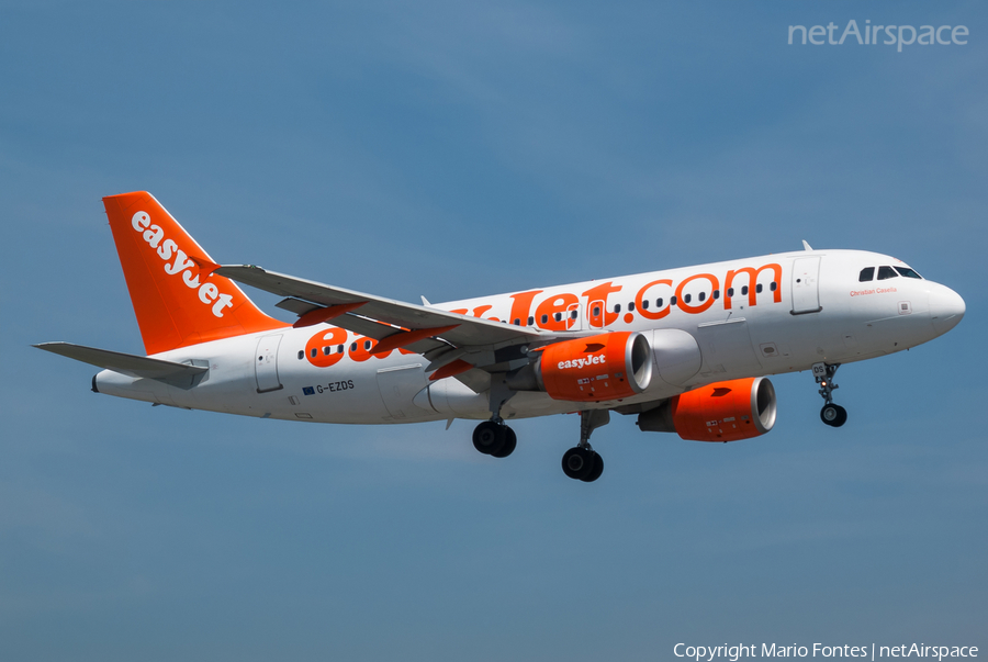 easyJet Airbus A319-111 (G-EZDS) | Photo 56429