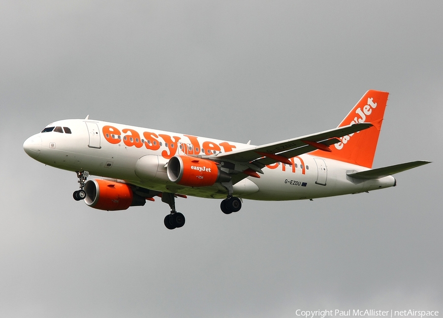 easyJet Airbus A319-111 (G-EZDU) | Photo 6280