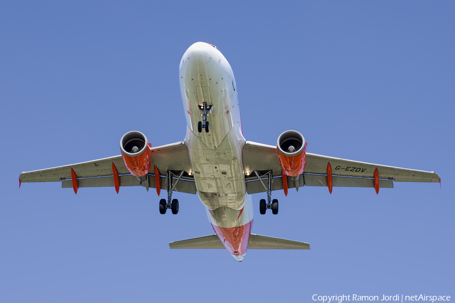 easyJet Airbus A319-111 (G-EZDV) | Photo 158102