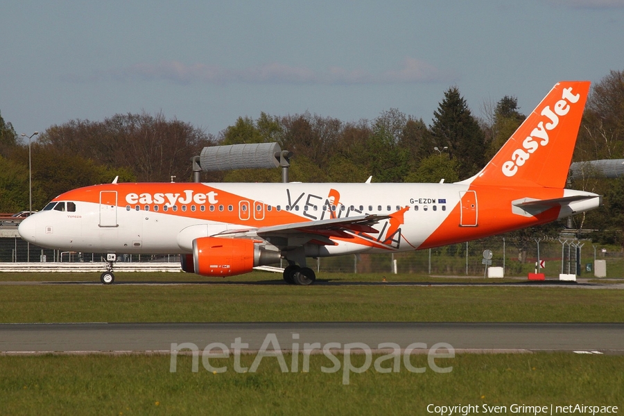 easyJet Airbus A319-111 (G-EZDW) | Photo 189214