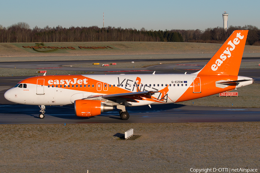 easyJet Airbus A319-111 (G-EZDW) | Photo 209408