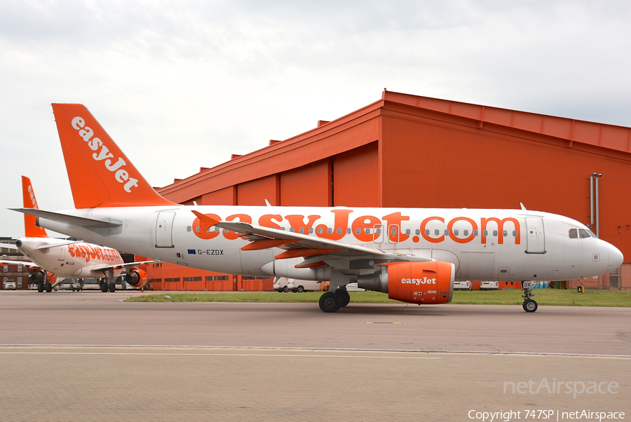 easyJet Airbus A319-111 (G-EZDX) | Photo 51320