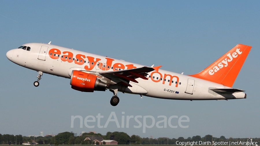 easyJet Airbus A319-111 (G-EZDY) | Photo 210792