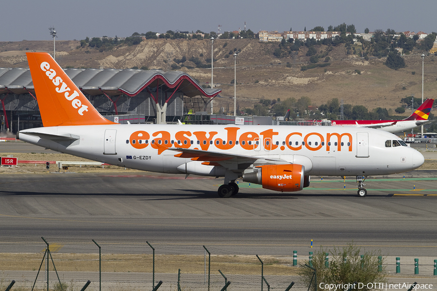 easyJet Airbus A319-111 (G-EZDY) | Photo 371162