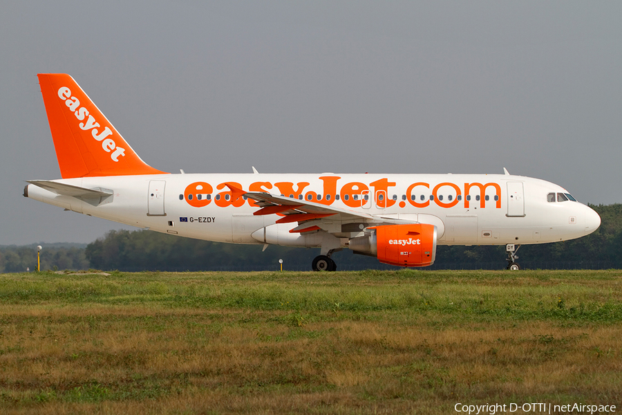 easyJet Airbus A319-111 (G-EZDY) | Photo 369487