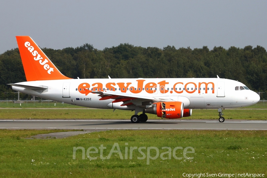 easyJet Airbus A319-111 (G-EZDZ) | Photo 18250