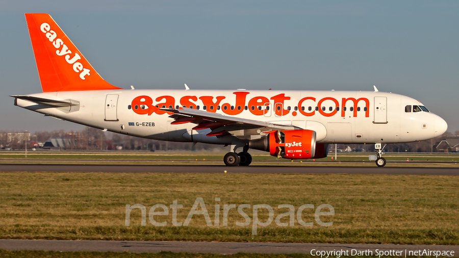 easyJet Airbus A319-111 (G-EZEB) | Photo 358408