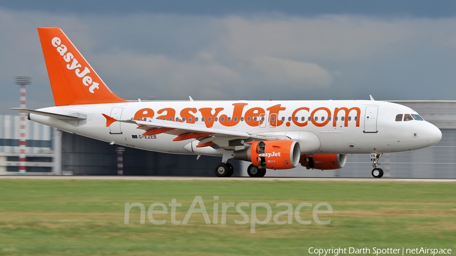 easyJet Airbus A319-111 (G-EZEB) | Photo 211844