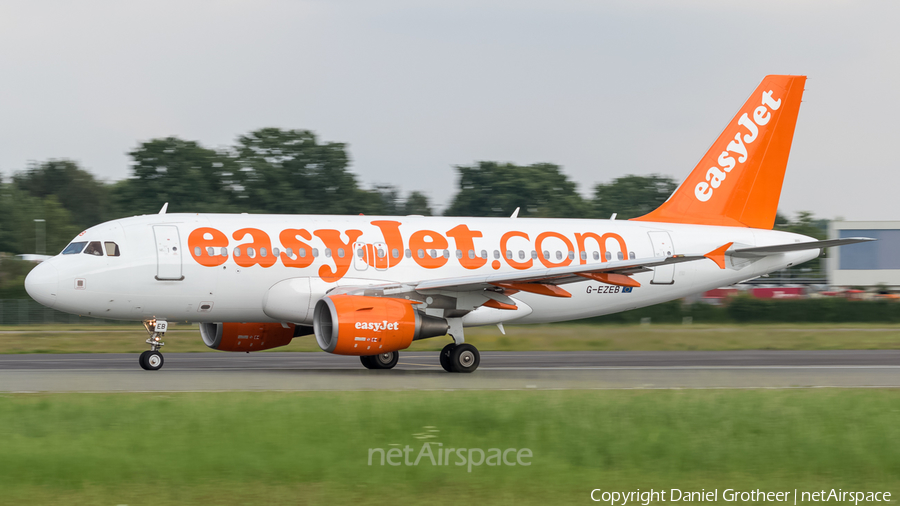 easyJet Airbus A319-111 (G-EZEB) | Photo 117054