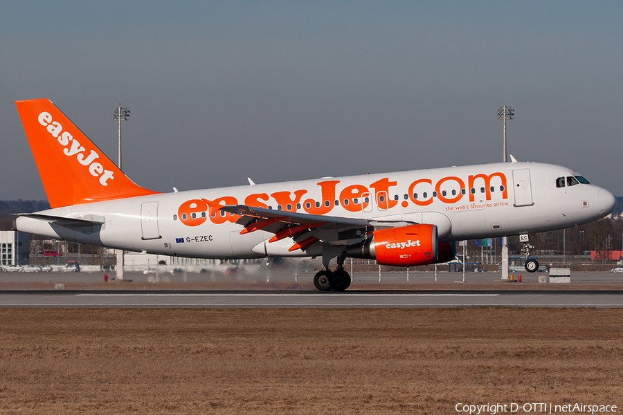 easyJet Airbus A319-111 (G-EZEC) | Photo 237442