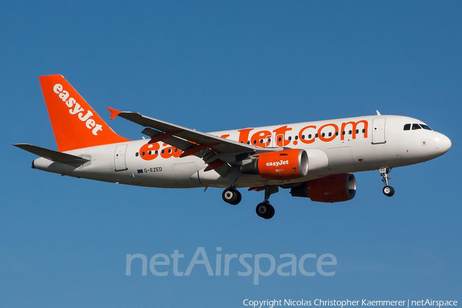 easyJet Airbus A319-111 (G-EZED) | Photo 121567