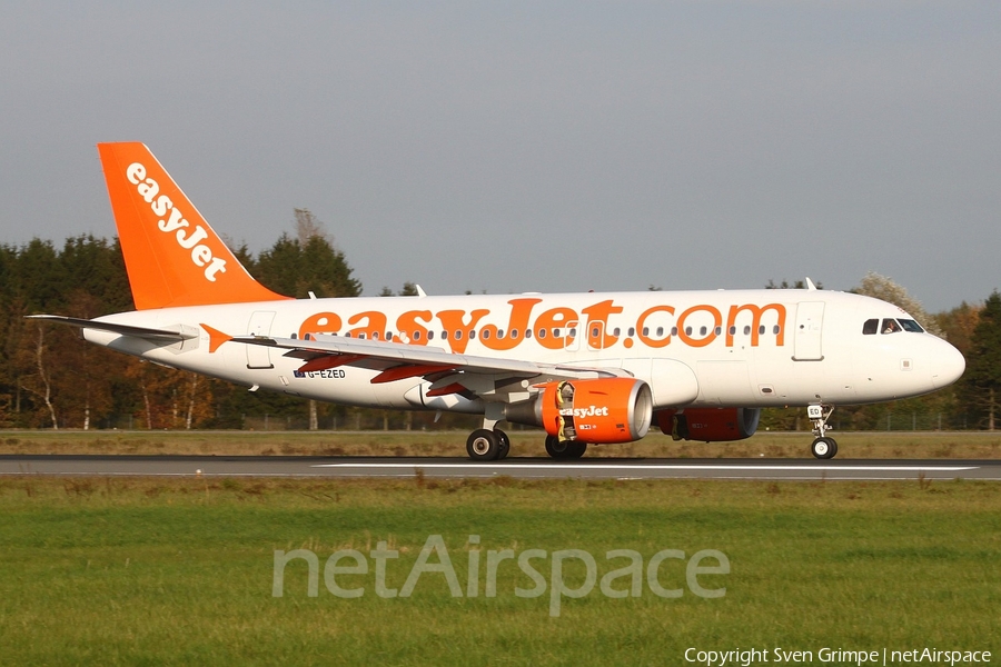 easyJet Airbus A319-111 (G-EZED) | Photo 33431