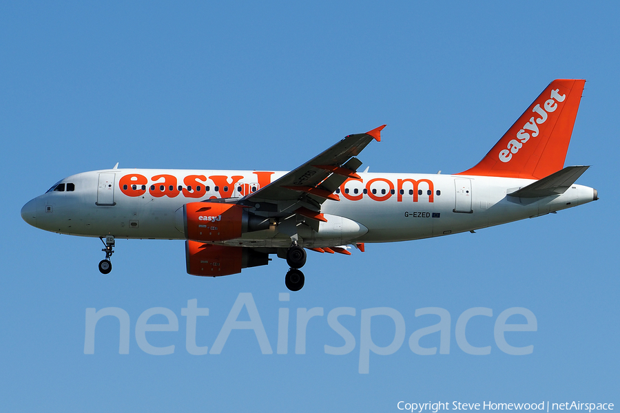 easyJet Airbus A319-111 (G-EZED) | Photo 174570