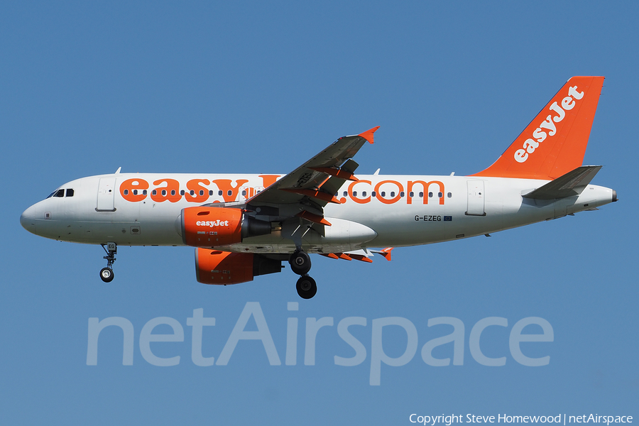 easyJet Airbus A319-111 (G-EZEG) | Photo 174675
