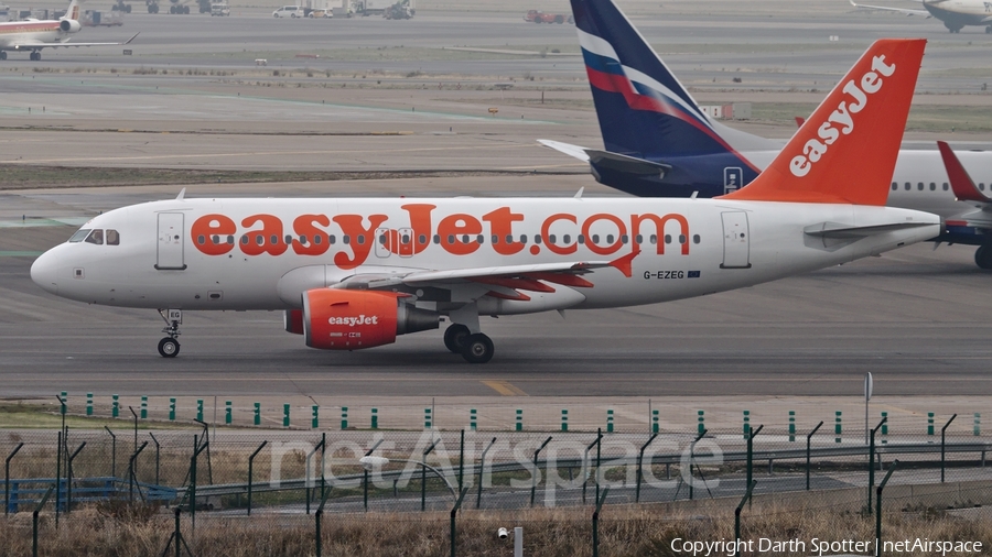 easyJet Airbus A319-111 (G-EZEG) | Photo 233591