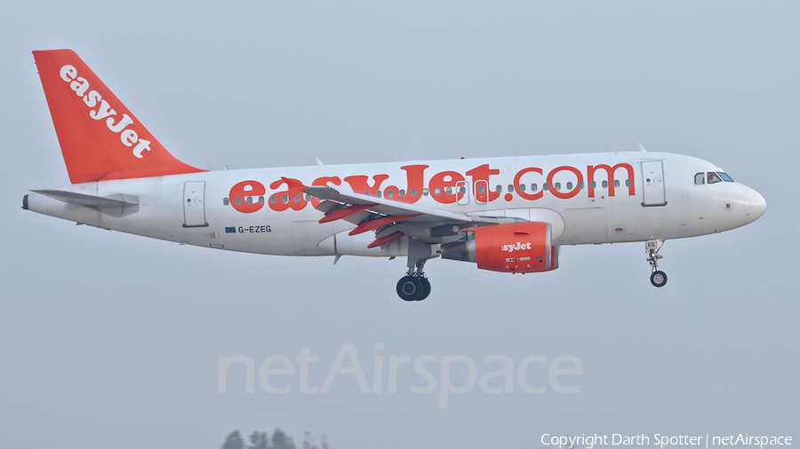 easyJet Airbus A319-111 (G-EZEG) | Photo 354364