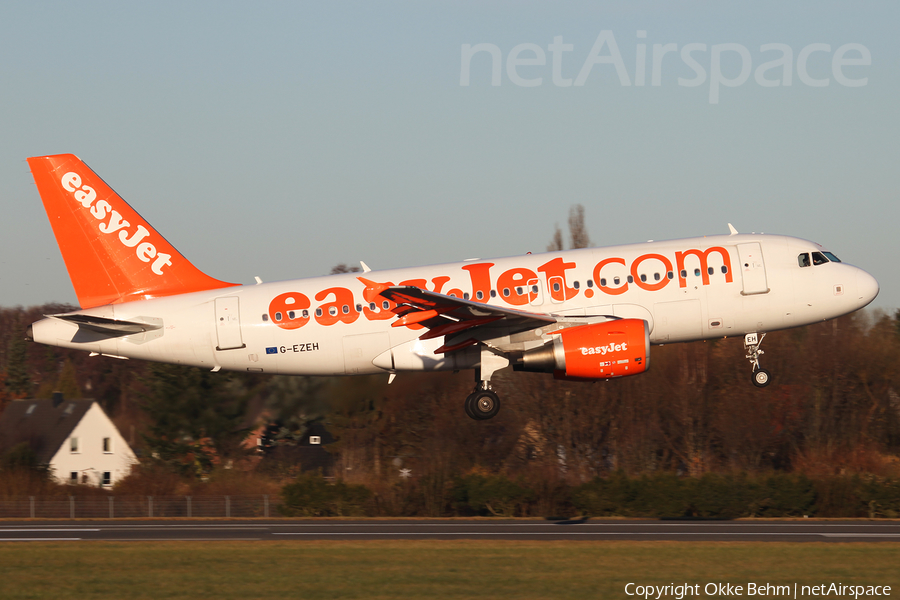easyJet Airbus A319-111 (G-EZEH) | Photo 132788