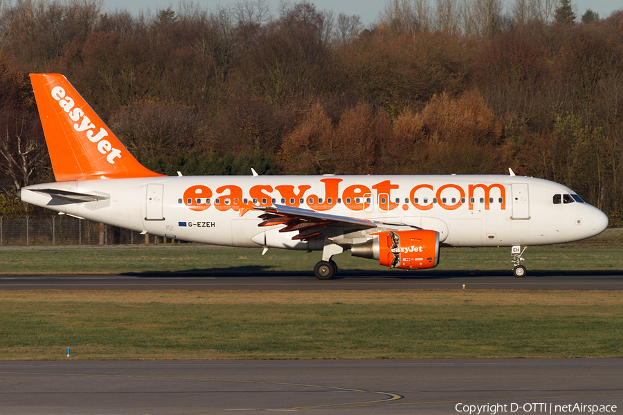 easyJet Airbus A319-111 (G-EZEH) | Photo 144079