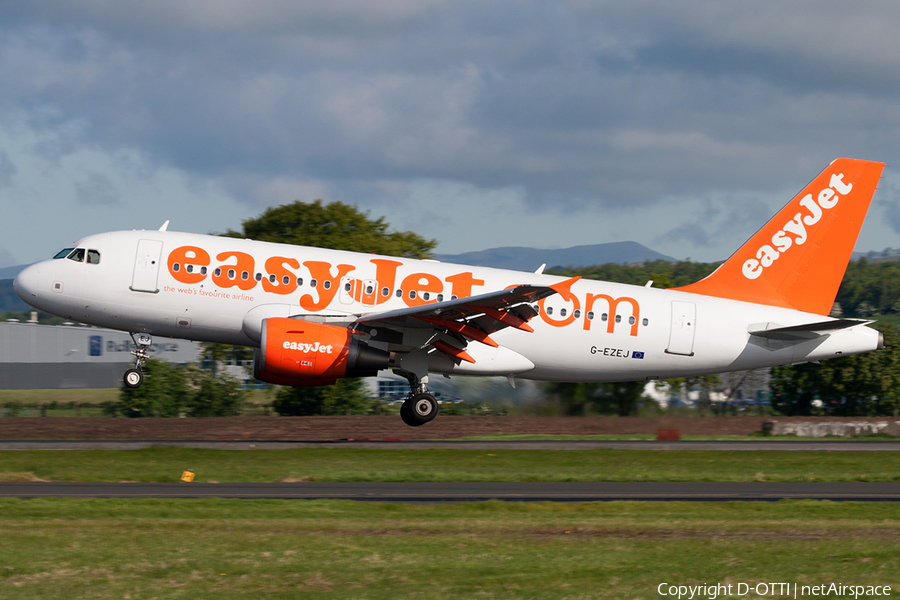easyJet Airbus A319-111 (G-EZEJ) | Photo 200701