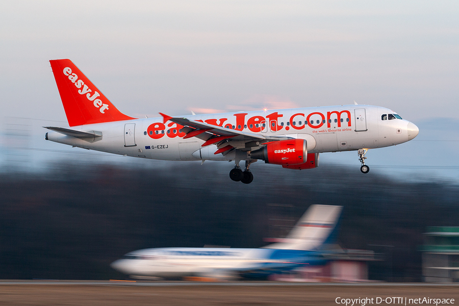 easyJet Airbus A319-111 (G-EZEJ) | Photo 272227