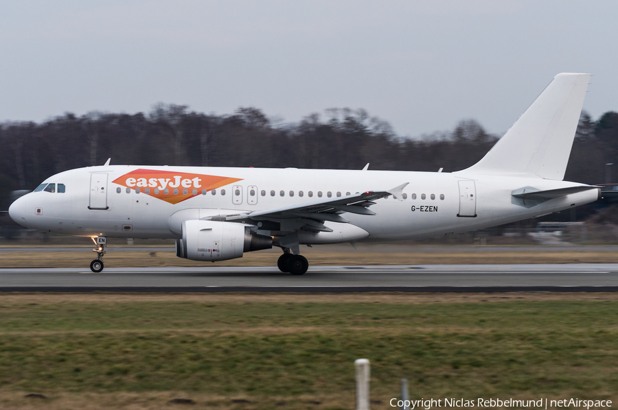 easyJet Airbus A319-111 (G-EZEN) | Photo 295442
