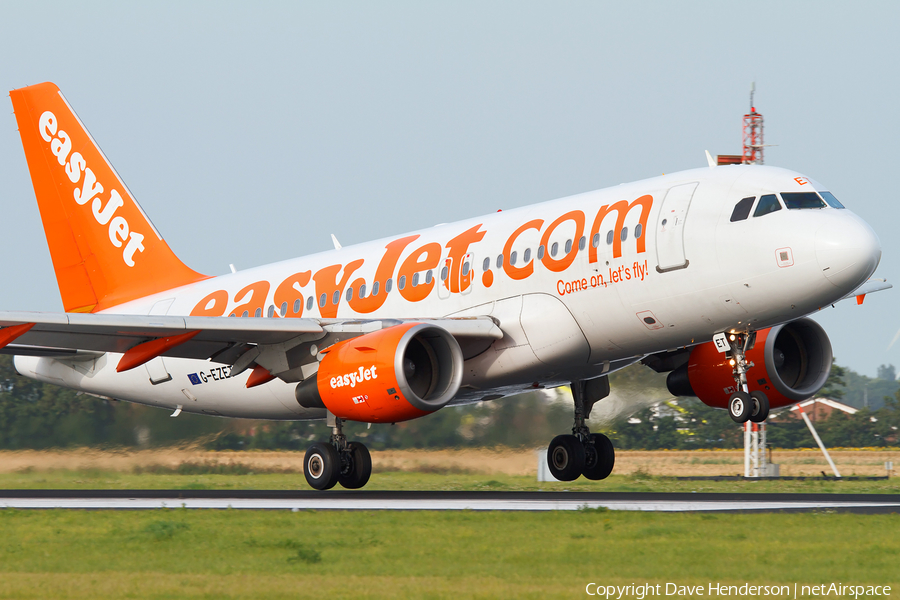 easyJet Airbus A319-111 (G-EZET) | Photo 14426