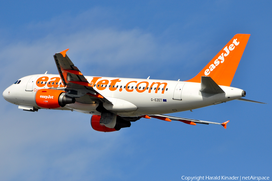 easyJet Airbus A319-111 (G-EZET) | Photo 293806