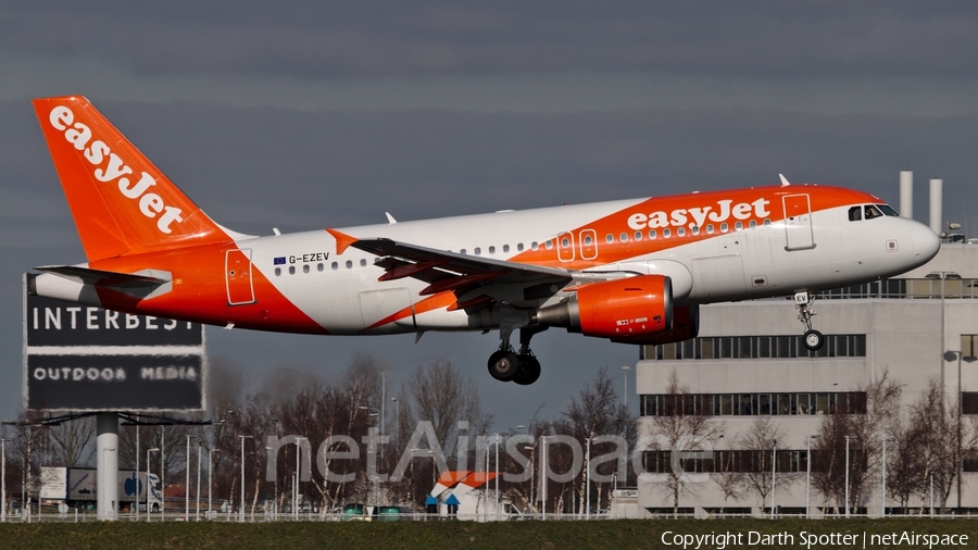 easyJet Airbus A319-111 (G-EZEV) | Photo 234281