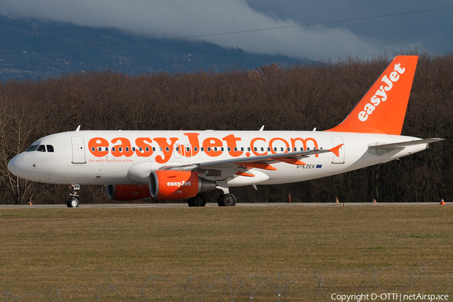 easyJet Airbus A319-111 (G-EZEV) | Photo 195317