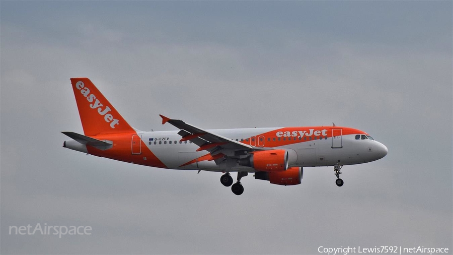 easyJet Airbus A319-111 (G-EZEV) | Photo 185066