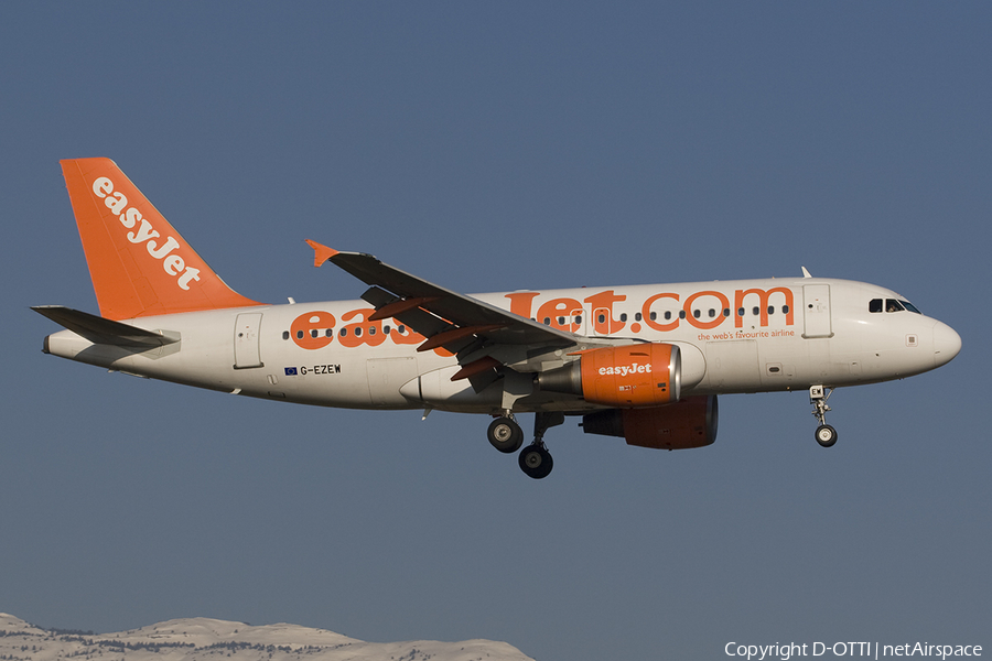easyJet Airbus A319-111 (G-EZEW) | Photo 272125