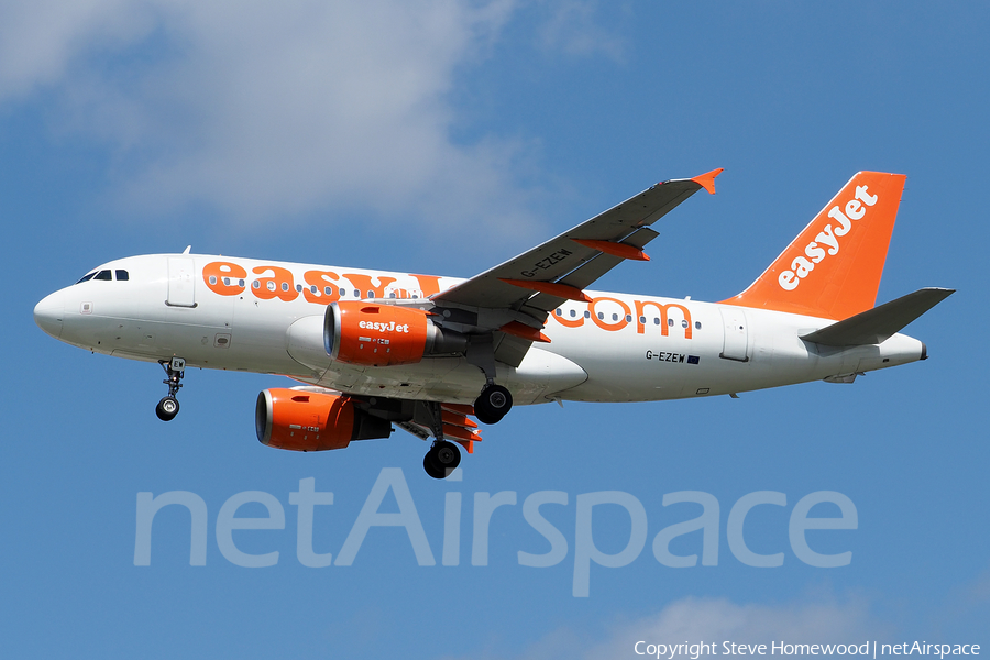 easyJet Airbus A319-111 (G-EZEW) | Photo 174677